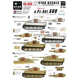   Star Decals Pz.Kpfw.VI Tigers of schwere Pz. Abt 509 on the eastern front matrica