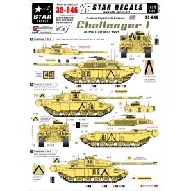 Star Decals Challenger I in the Gulf War QRIH matrica