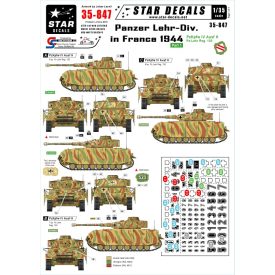 Star Decals Panzer Lehr-Division in France 1944 matrica