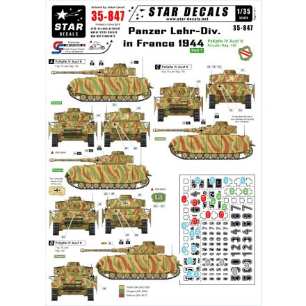 Star Decals Panzer Lehr-Division in France 1944 matrica