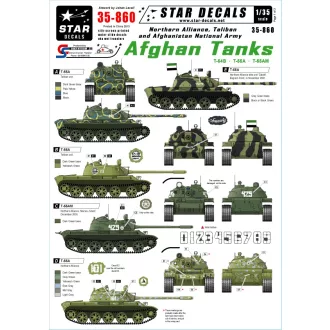   Star Decals Northern Alliance/Taliban/Afghanistan National Army matrica