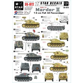   Star Decals Panzerjager Marder II Ausf D - 7.62cm PaK 36 matrica