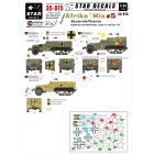 Star Decals German Beute Halftracks in Africa matrica