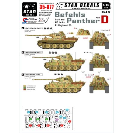 Star Decals Befehls Panther Ausf.D matrica