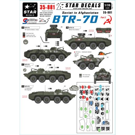 Star Decals Soviet in Afghanistan #3 matrica