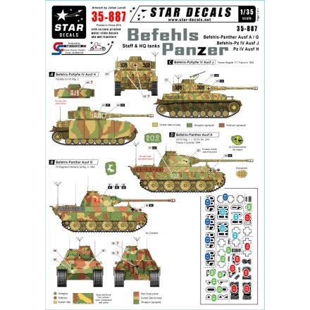 Star Decals Befehls-Panzers matrica