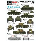 Star Decals Soviet KV-1 model/1940 matrica