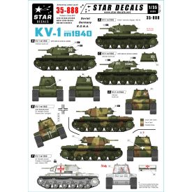 Star Decals Soviet KV-1 model/1940 matrica