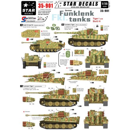 Star Decals German Funklenk (fkl) tanks matrica