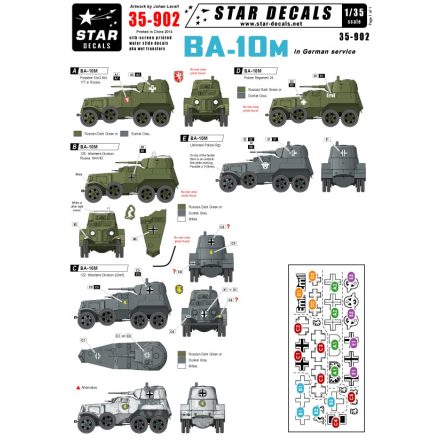 Star Decals BA-10M in German service matrica