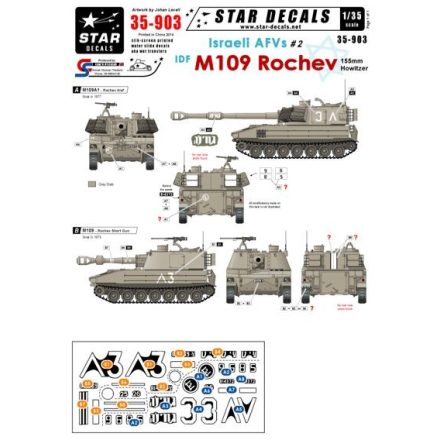 Star Decals Israeli AFVs pt2 matrica