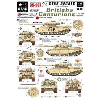 Star Decals British Centurions in Suez 1956 matrica