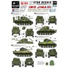 Star Decals Iwo Jima. Sherman Gun and Flame tanks matrica