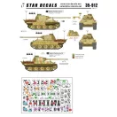 Star Decals Befehl-Panthers Ausf.A and G. Panther Staff and HQ tanks matrica