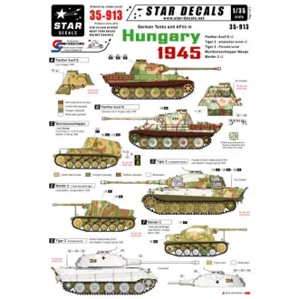 Star Decals German Tanks in Hungary 1945