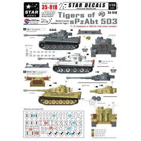 Star Decals Pz.Kpfw.VI Tigers of sPzAbt 503 #1 matrica