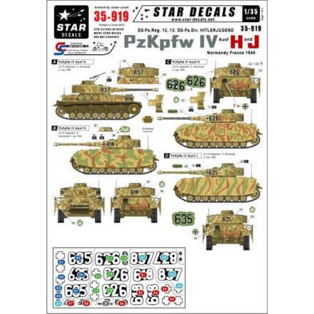 Star Decals Pz.Kpfw.IV Ausf.H/Ausf.J matrica