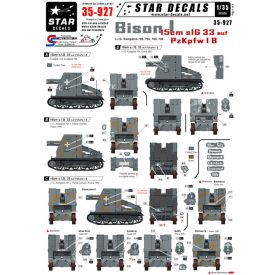 Star Decals Bison I 15cm sIG 33 auf PzKpfw I B matrica