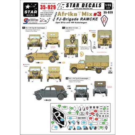 Star Decals German Afrika Mix #3 matrica