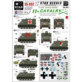 Star Decals 11th Cavalry in Vietnam/Cambodia #2 matrica