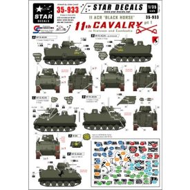 Star Decals 11th Cavalry in Vietnam/Cambodia #1 matrica