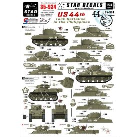   Star Decals U.S. 44th Tank Battalion in the Philippines matrica