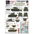 Star Decals Canadian Shermans in Korea matrica