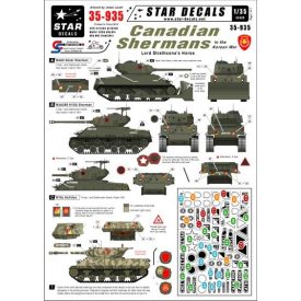 Star Decals Canadian Shermans in Korea matrica
