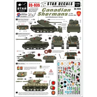 Star Decals Canadian Shermans in Korea matrica