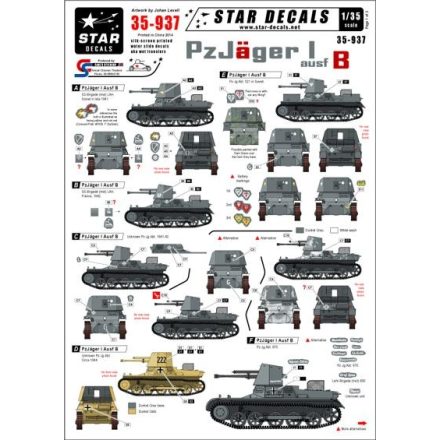 Star Decals Pz-Jager I Ausf.B matrica