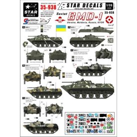 Star Decals Soviet BMD-1 Airborne tank #2 matrica