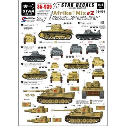 Star Decals German Afrika Mix #2 matrica