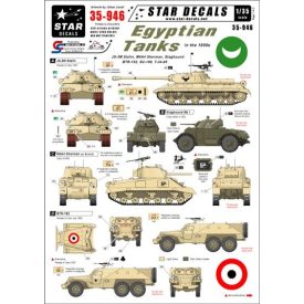 Star Decals Egyptian Tanks, 1950s matrica