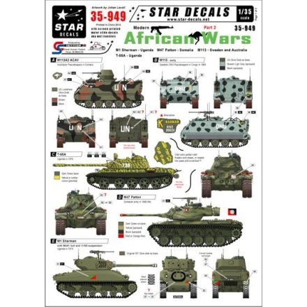 Star Decals Modern African Wars #2 matrica