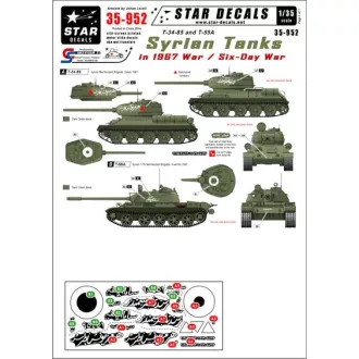 Star Decals Syrian Tanks in the 1967 Six-Day-War matrica