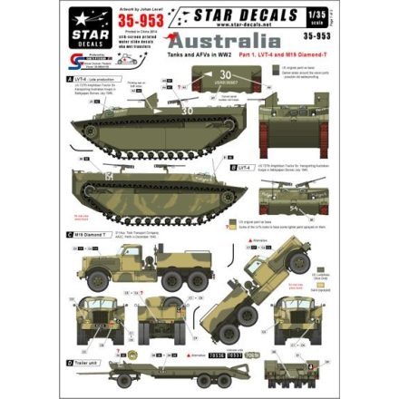 Star Decals Australian Tanks and AFVs matrica