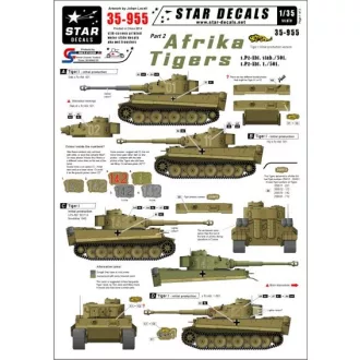 Star Decals Afrika Pz.Kpfw.VI Tigers #2 matrica