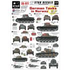 Star Decals German Tanks in Norway matrica