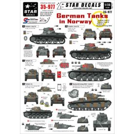 Star Decals German Tanks in Norway matrica
