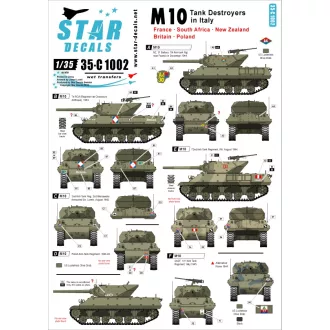 Star Decals M10 Tank Destroyer in Italy matrica
