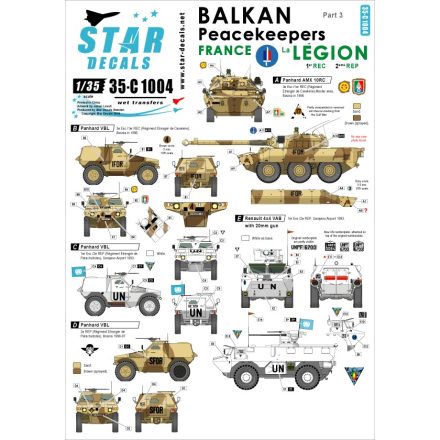Star Decals Balkan Peacekeepers #3 matrica