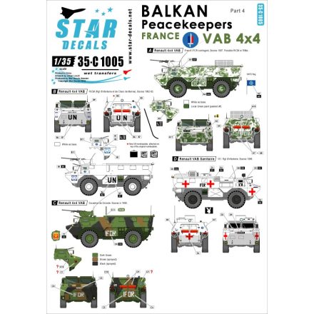 Star Decals Balkan Peacekeepers #4 matrica