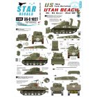 Star Decals U.S. 70th Tank Battalion on Utah Beach matrica