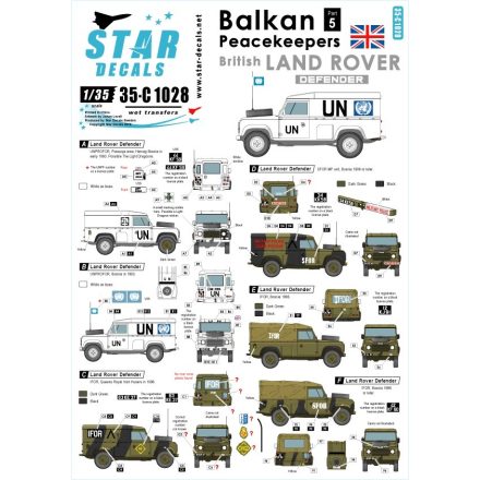 Star Decals Balkan Peacekeepers # 5. matrica