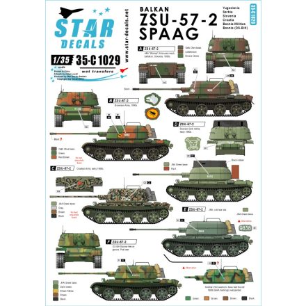 Star Decals Balkan ZSU-57-2 matrica