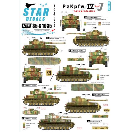 Star Decals Pz.Kpfw.IV Ausf.J Late production. matrica
