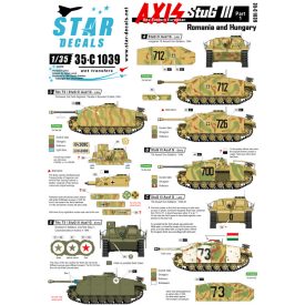   Star Decals Axis/Eastern Europe StuG III # 1. Romania and Hungary matrica