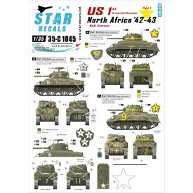 Star Decals U.S. in North Africa # 1 matrica