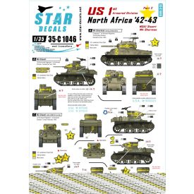 Star Decals U.S. in North Africa # 2 matrica
