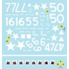 Star Decals Battle of the Bulge. 6th Armored Division Shermans matrica